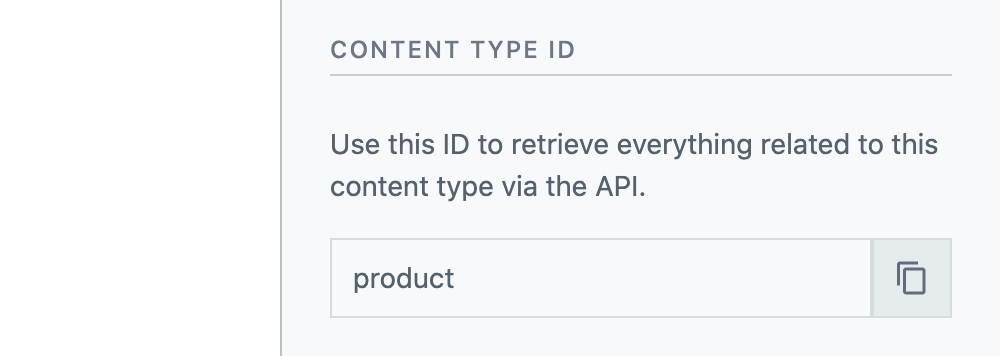 a content type’s id
