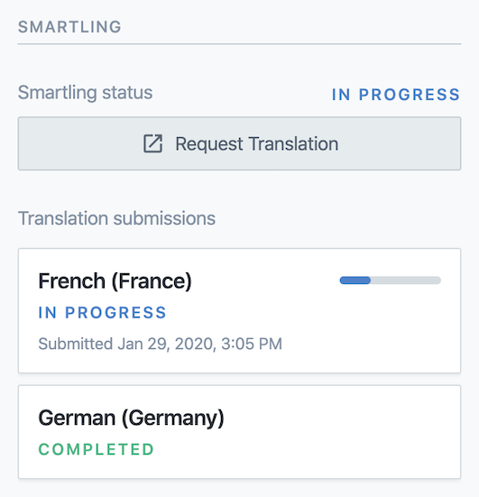 Smartling UI